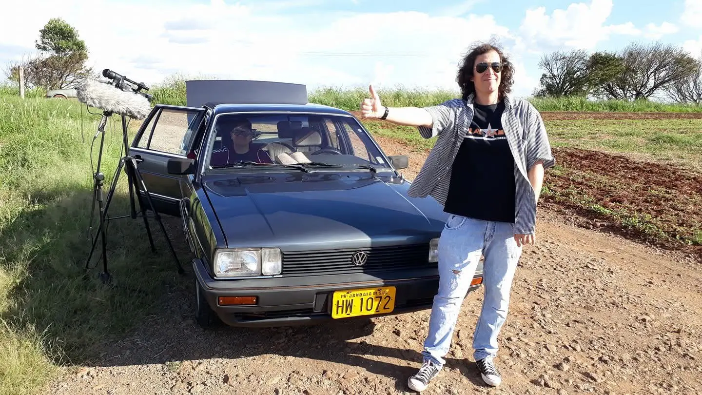 Semi Salomão nos bastidores de uma produção cinematográfica